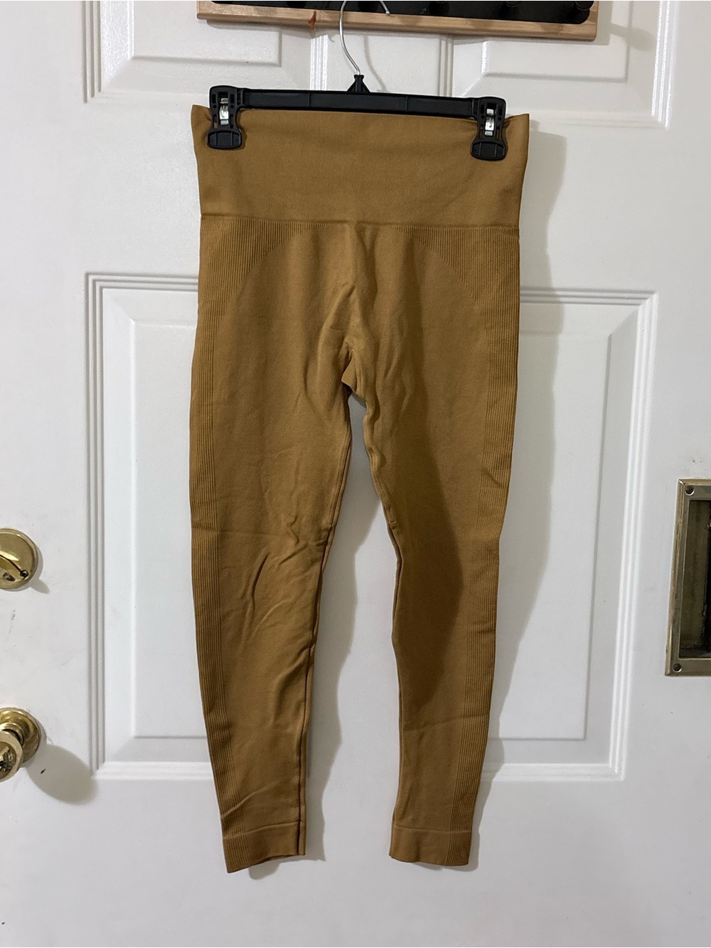 SET Active Ribbed High-Waist Leggings -Mustard